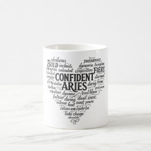 Widder Kaffeetasse   Sternzeichen Wortwolke