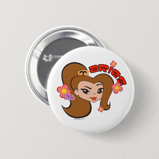 Widder-Knopf Button (Vorne & Hinten)