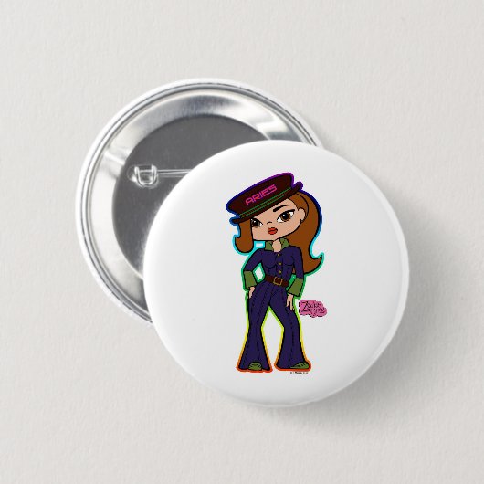 Widder-Knopf Button (Vorne & Hinten)