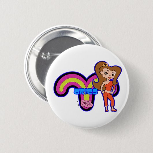 Widder-Knopf Button (Vorne & Hinten)