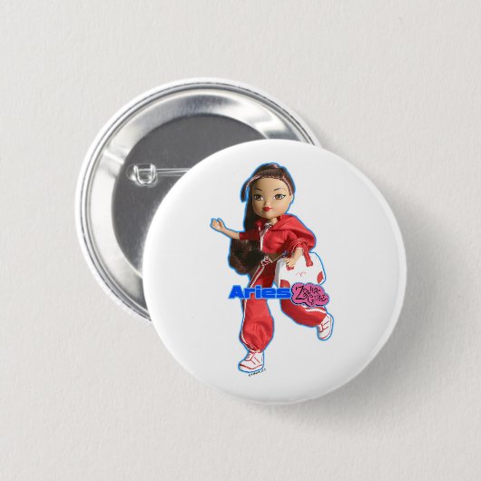 Widder-Knopf Button (Vorne & Hinten)