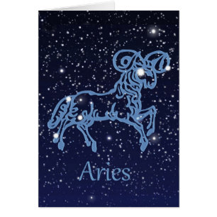 Widder-Konstellation und Tierkreis-Zeichen mit
