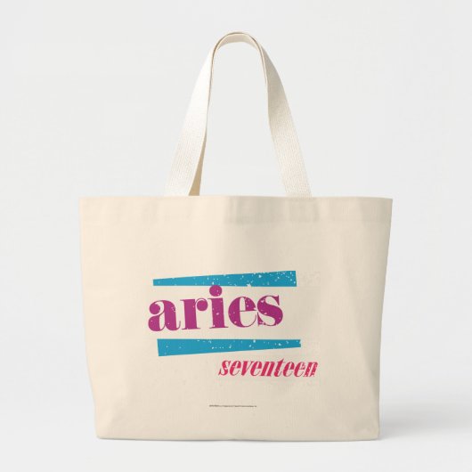 Widder lila jumbo stoffbeutel (Vorne)