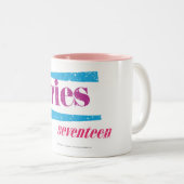 Widder lila zweifarbige tasse (VorderseiteRechts)