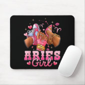 Widder-Mädchen-Geburtstagskönigin Frauen Geburtsta Mousepad (Mit Mouse)