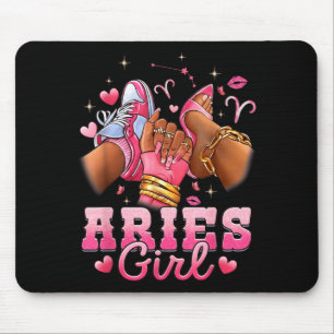 Widder-Mädchen-Geburtstagskönigin Frauen Geburtsta Mousepad