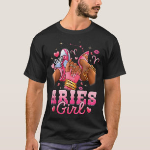 Widder-Mädchen-Geburtstagskönigin Frauen Geburtsta T-Shirt