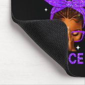 Widder-Mädchen Stepping Geburtstag Schwarze Frauen Mousepad (Ecke)