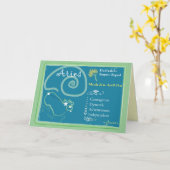 Widder-März-Gruß-Karte Karte (Gelbe Blume)