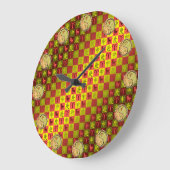 Widder & Metallaffe Große Wanduhr (Winkel)