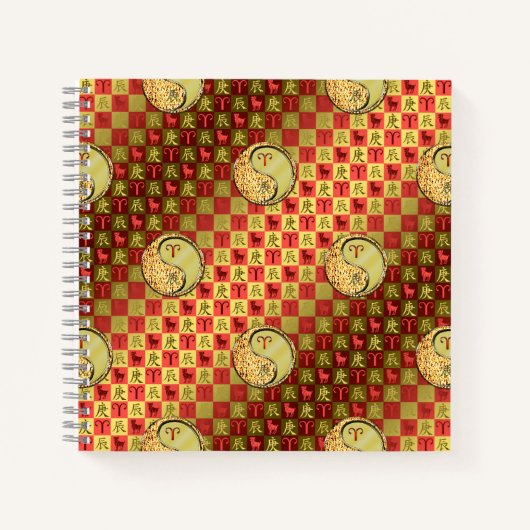 Widder & Metalldrache Notizblock (Vorderseite)