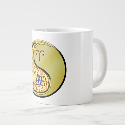Widder & Metallener Ochse Jumbo-Tasse (Vorderseite Rechts)