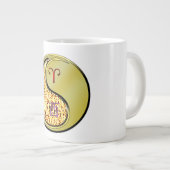Widder & Metallischer Hahn Jumbo-Tasse (Vorderseite Rechts)