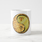 Widder & Metallpferd Jumbo-Tasse (Vorderseite)