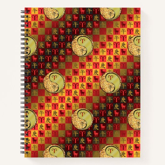 Widder & Metallpferd Notizblock (Vorderseite)