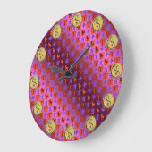 Widder & Metallschwein Große Wanduhr (Winkel)