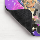 Widder Mousepad mit niedlicher Frau und RAM (Ecke)