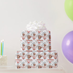 Widder-Muster-Dankeschön-Baby-Shower-Wrap Geschenkpapier
