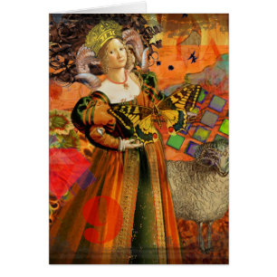 Widder Orange Frau: Gothic Widder Antike Kunst Col
