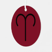 Widder Ornament Aus Metall (Vorderseite links)