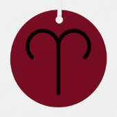 Widder Ornament Aus Metall (Vorderseite)