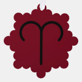 Widder Ornament Karte (Vorderseite)