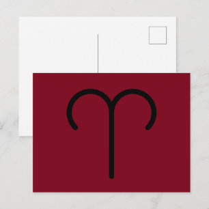 Widder-Postkarte Postkarte