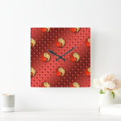 Widder Quadratische Wanduhr (Zuhause)