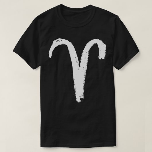 Widder Ram Aries Zodiac-Zeichen T-Shirt (Design vorne)
