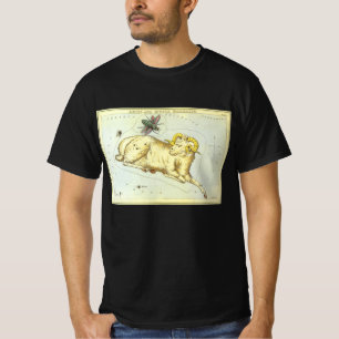 Widder Ram, Vintage Konstellation, Urania's Spiege T-Shirt
