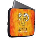 Widder rammen Flammenzeichen orange Laptopschutzhülle (Vorne Rechts)