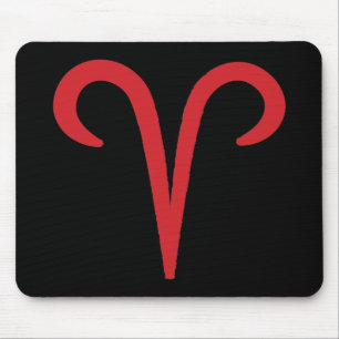 WIDDER Rote Astrologie Tierkreiszeichen März April Mousepad