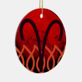 Widder-Schmuck Keramik Ornament (Rechts)