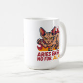 Widder Sphynx-Katze Feuer Sternzeichen Energie Kun Kaffeetasse (VorderseiteRechts)
