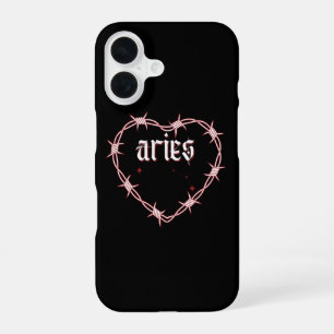 Widder-Sternbild Gothic Edgy Himmels-Geburtstag iPhone 16 Hülle