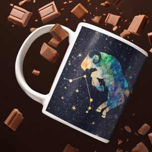 Widder Sternbild Tierkreis Wasserfarbe Sterne Gala Kaffeetasse