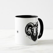 Widder-Sternzeichen-Astrologie-Geschenk Tasse (VorderseiteRechts)