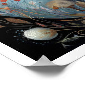 Widder-Sternzeichen Astrologie Himmelskörper Poster (Ecke)