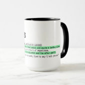 Widder-Sternzeichen-Definition Tasse (VorderseiteRechts)