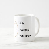 Widder Sternzeichen Eigenschaften Mutig Furchtlos Kaffeetasse (VorderseiteRechts)