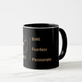 Widder Sternzeichen Eigenschaften Mutig Furchtlos  Tasse (VorderseiteRechts)