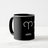 Widder Sternzeichen Eigenschaften Mutig Furchtlos  Tasse (Vorderseite Links)