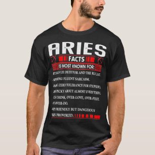 Widder Sternzeichen Geburtstag Widder Fakten für M T-Shirt