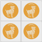 Widder, Sternzeichen, Horoskop, Astrologie Aufkleber (Vorderseite)