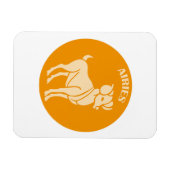 Widder, Sternzeichen, Horoskop, Astrologie Magnet (Horizontal)