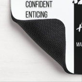 Widder-Sternzeichen-Mauspad, Schwarz & Weiß Mousepad (Ecke)