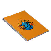 Widder-Sternzeichen Pop Art Retro-Widder-Illustrat Notizblock (Rechte Seite)
