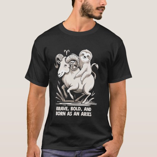 Widder Sternzeichen Soth Tapfer Kühn Und Als Widde T-Shirt (Vorderseite)