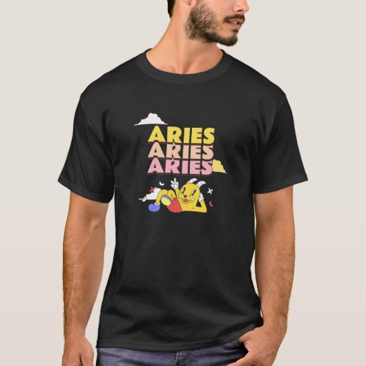 Widder-Sternzeichen T-Shirt (Vorderseite)