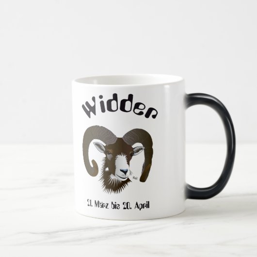 Widder - Sternzeichen Tasse (Rechts)